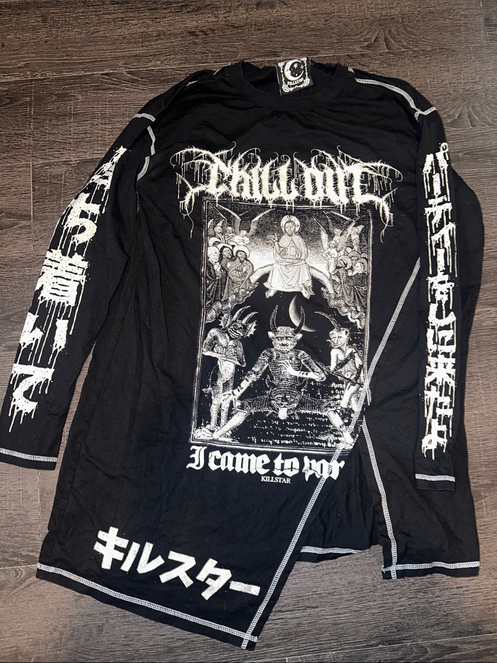 Killstar Black Graphic Long-Sleeve Tee